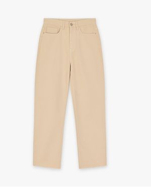 Jeans - Beige broek, straight fit