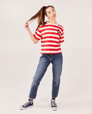 Jeans - Blauwe jeans, mom fit