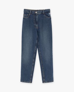 Jeans - Blauwe jeans, mom fit
