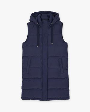 Donsjassen - Lange groene bodywarmer