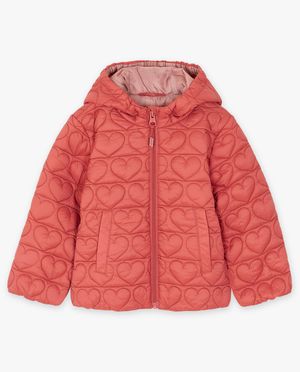 Teddys - Veste avec motif &agrave; petits c&oelig;urs piqu&eacute;s.