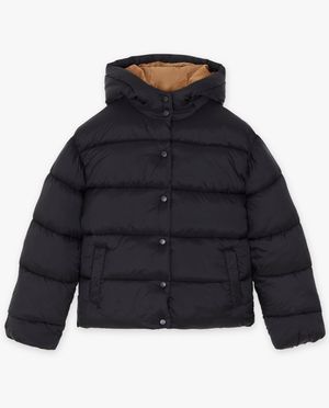 Poncho's en teddy's - Zwarte quilted jas