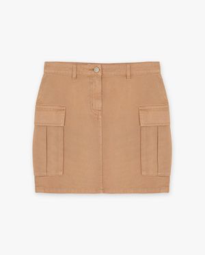 Rokken - Bruine rok, cargo fit