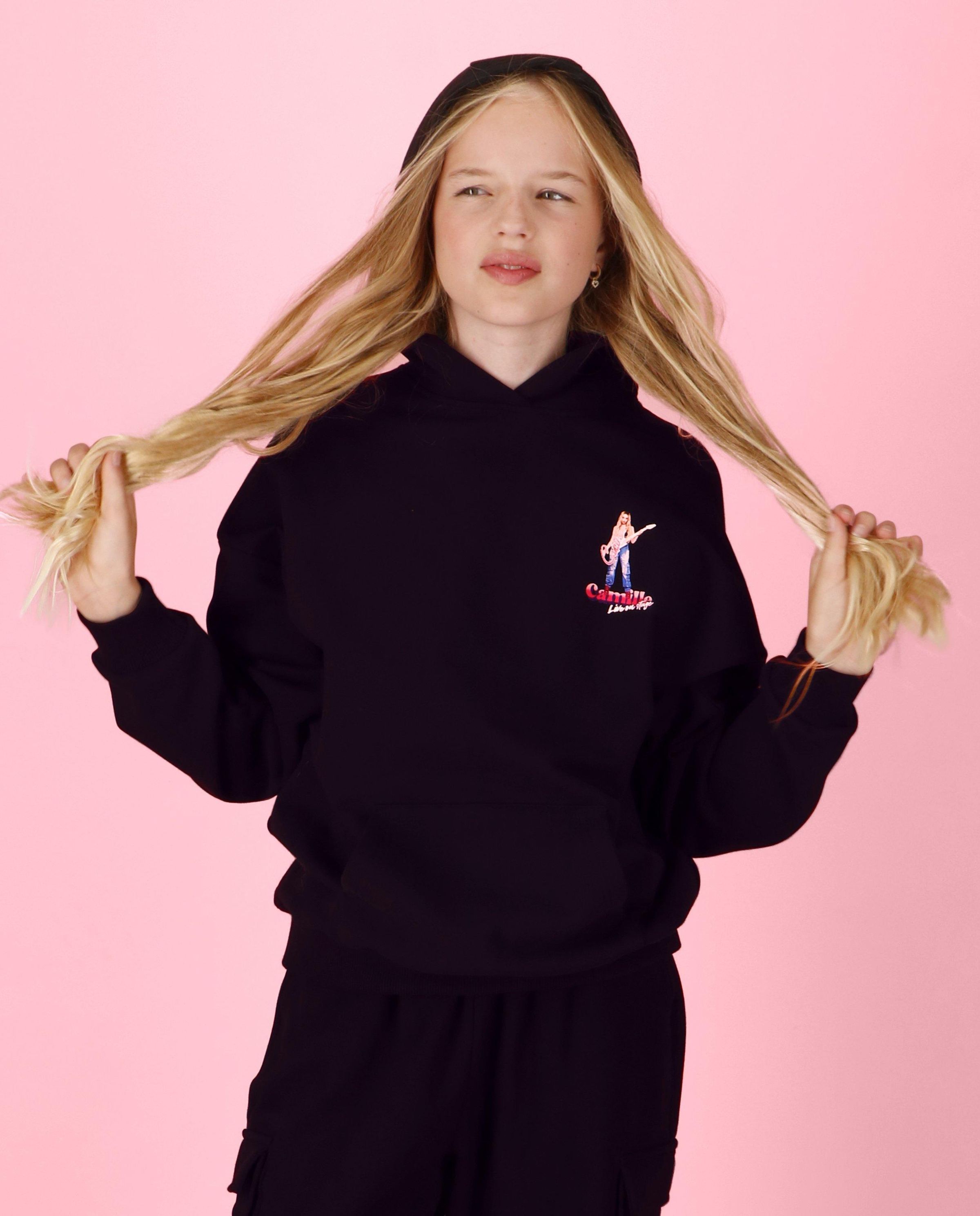 Unisex hoodie met print, 4-14 jaar - CAMILLE x JBC