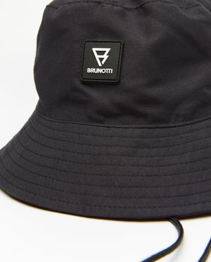 Breigoed - Zwart vissershoedje met patch