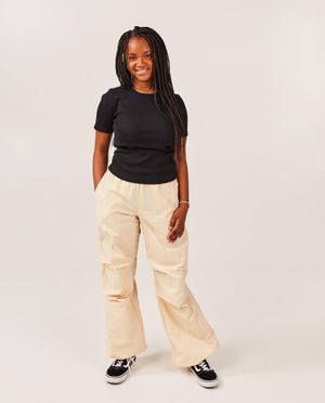 Broeken - Broek met structuur, parachute fit