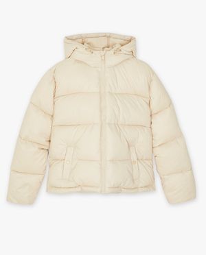 Poncho's en teddy's - Beige quilted jas