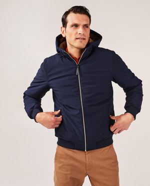 Poncho's en teddy's - Donkerblauwe jas
