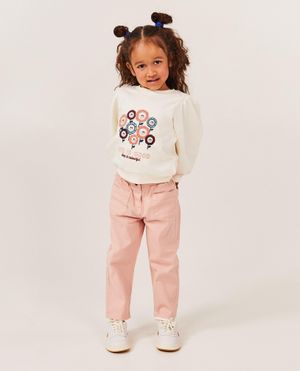 Pantalons - Pantalon rose fonc&eacute;, coupe mom