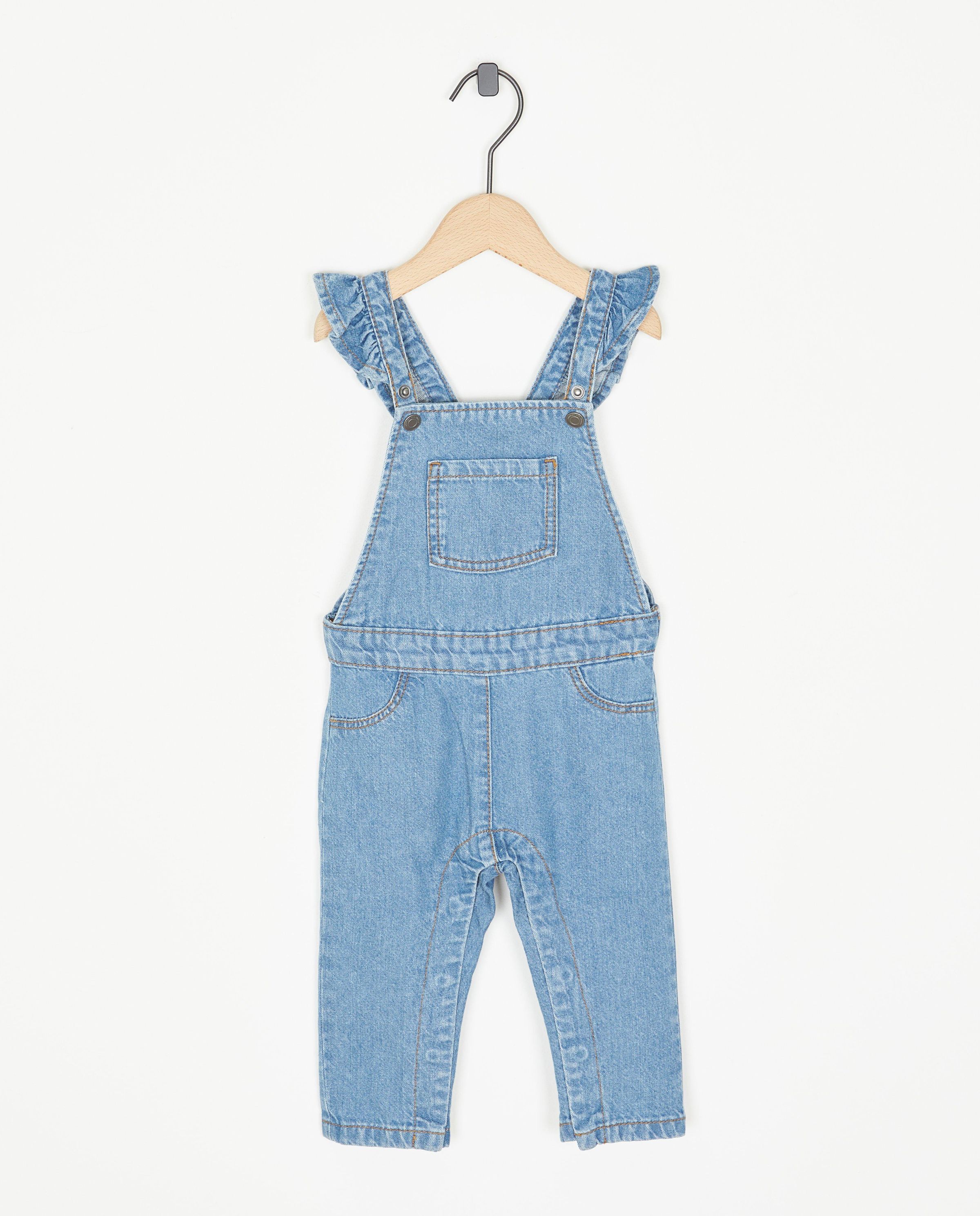 Salopette bleue en jeans - Cuddles and Smiles