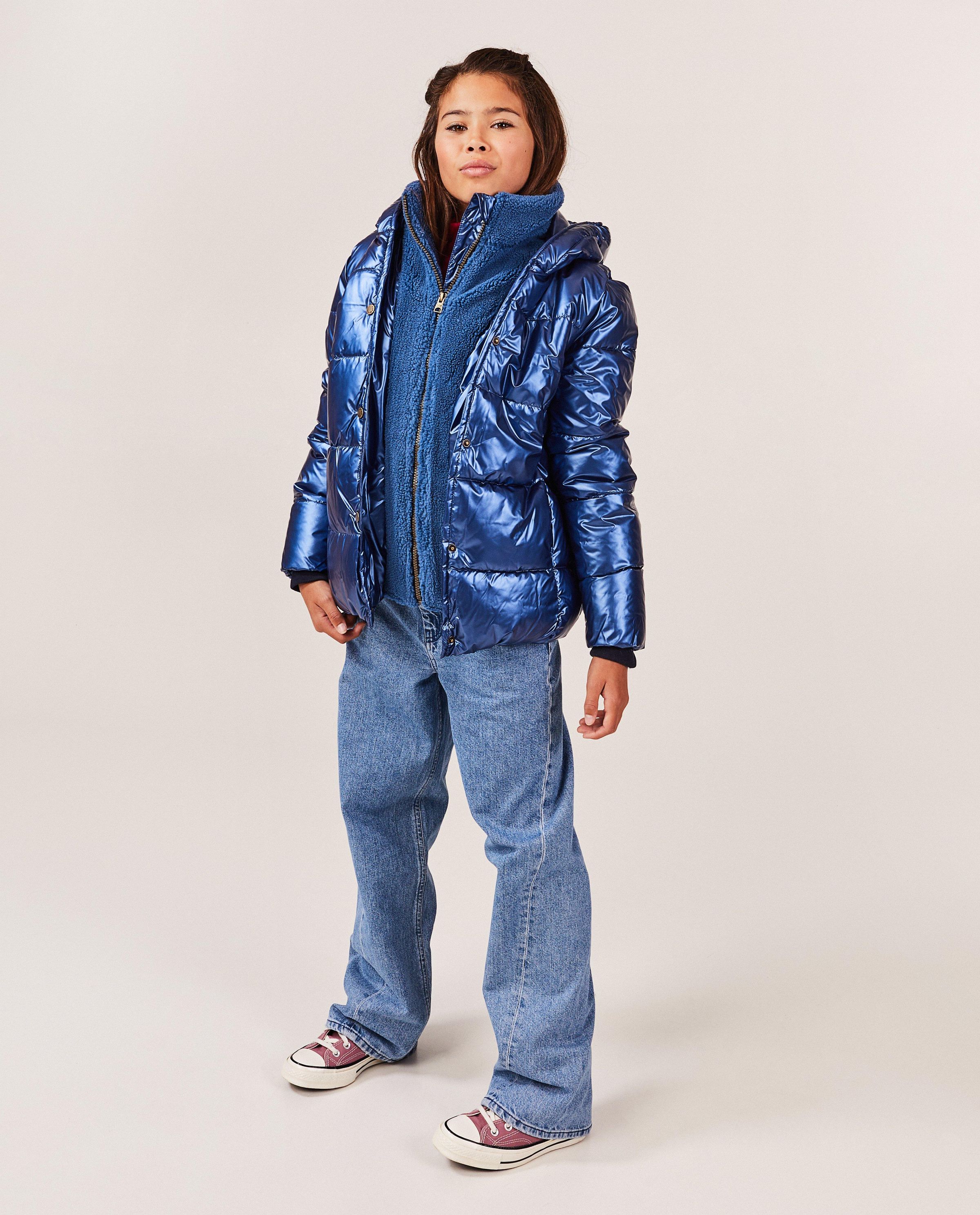 Metallic jas met fleece voering - Fish & Chips