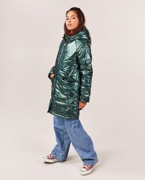 Groene metallic jas - Fish & Chips