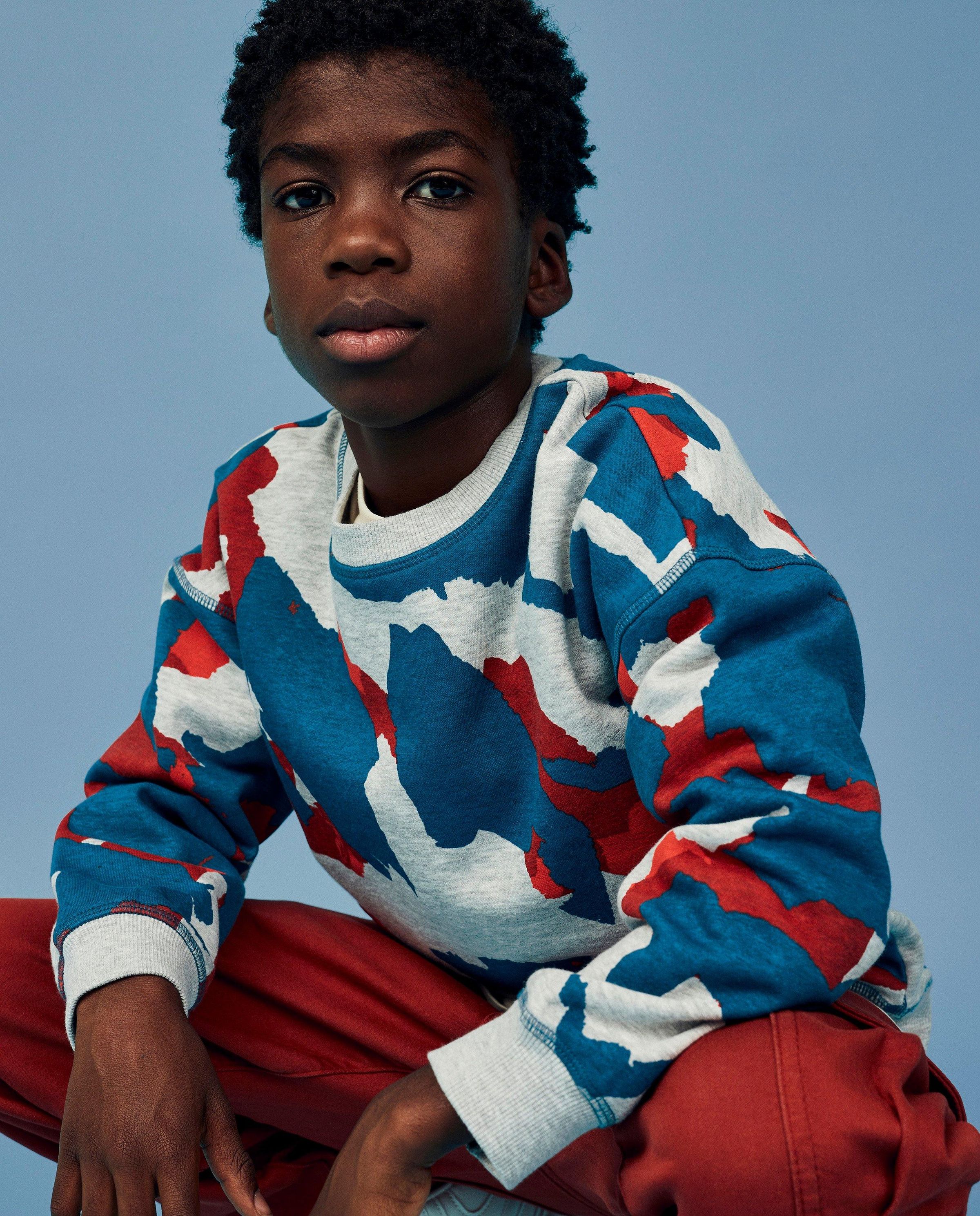 Sweater met gevlekte print - CKS