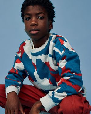 Sweater met gevlekte print - CKS