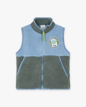 Cardigans - Gilet sans manches en mati&egrave;re peluche