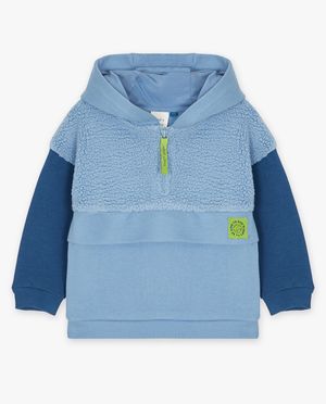 Sweats - Hoodie avec mati&egrave;re peluche