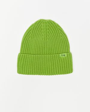 Breigoed - Groene gebreide muts