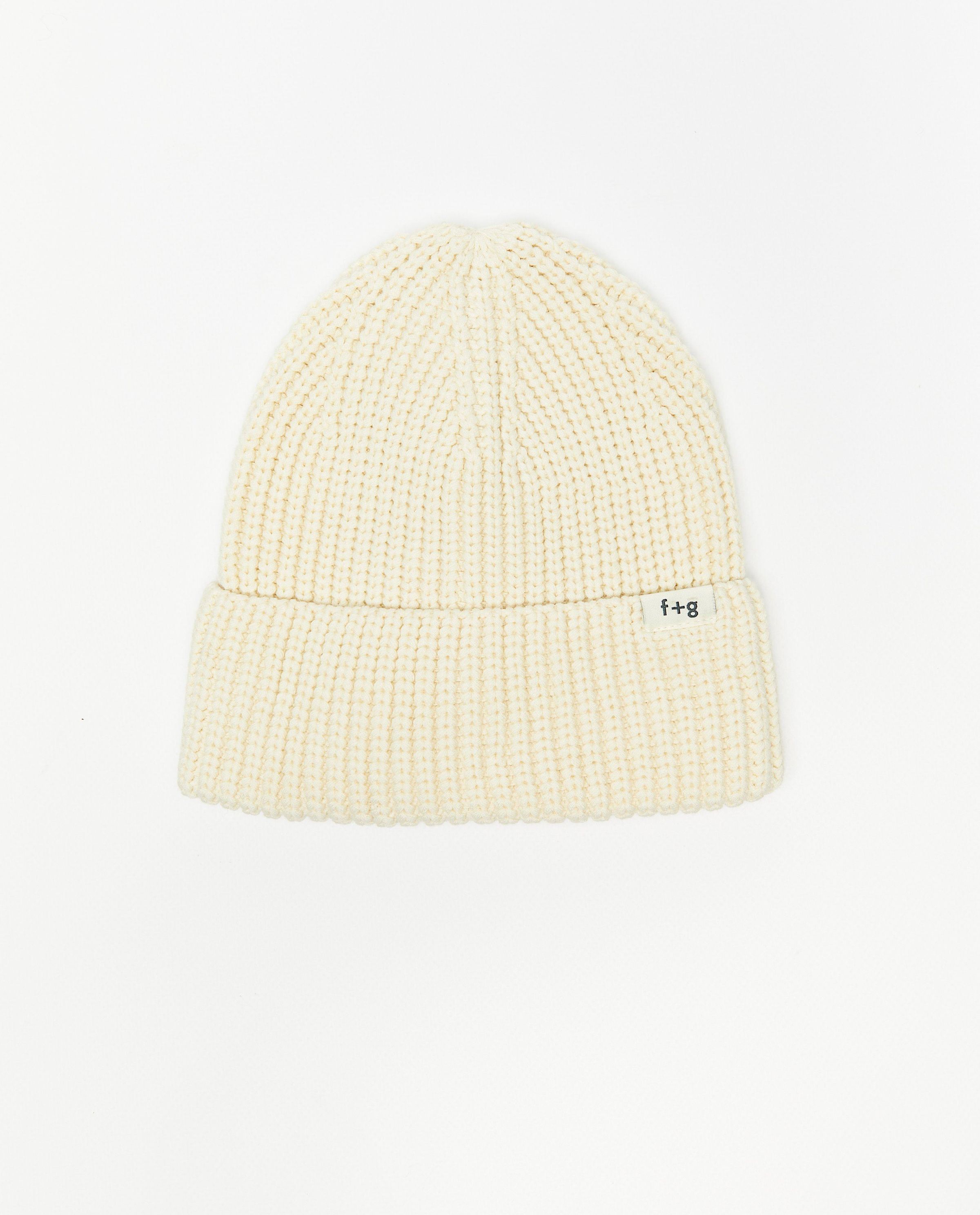 Bonnet vert en tricot - Fred + Ginger