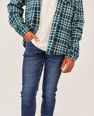 Jeans - Jeans slim fit bleu, 7-14&nbsp;ans