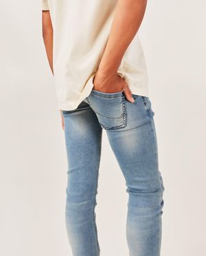 Jeans - Jeans slim fit bleu, 7-14&nbsp;ans