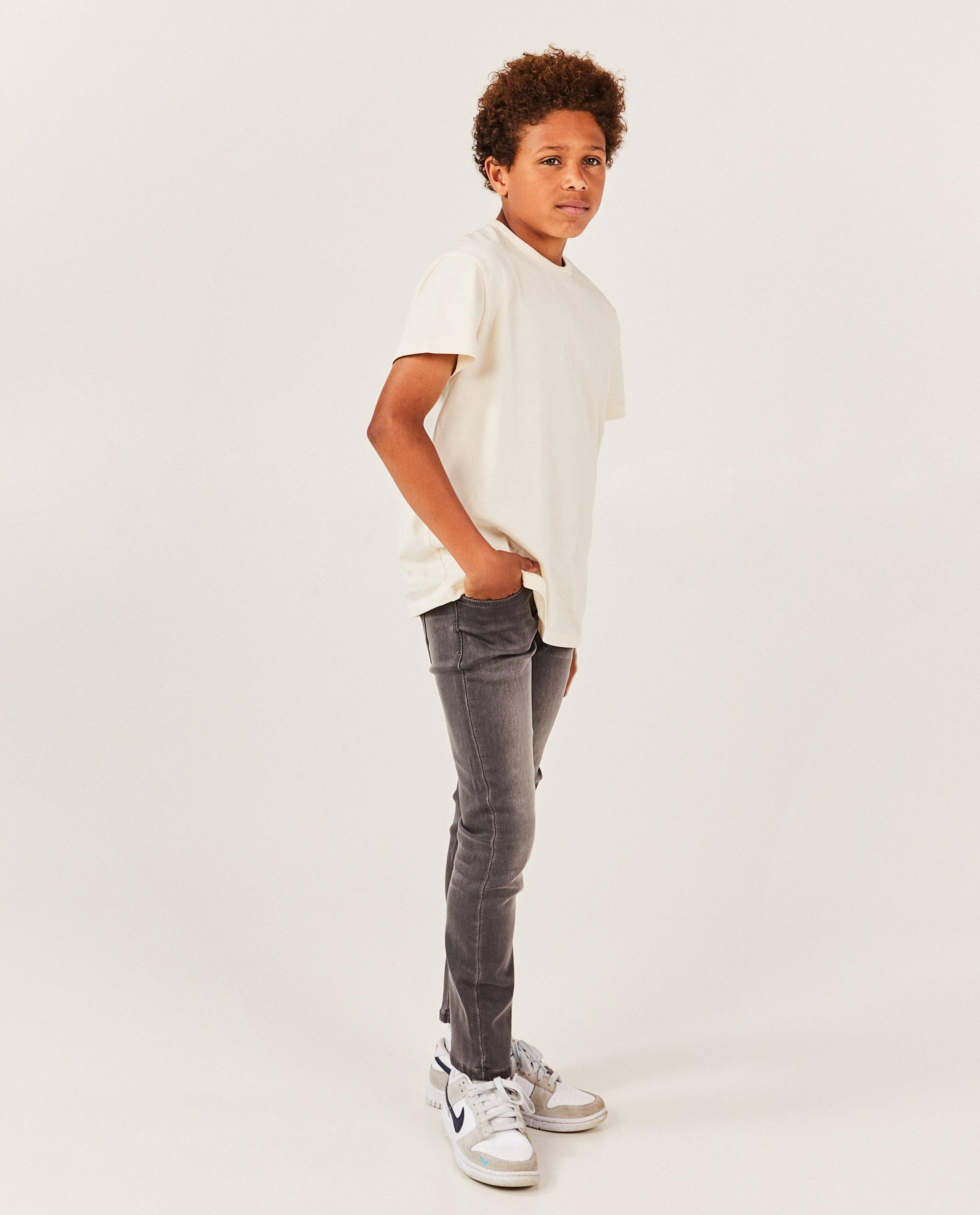 Jeans slim fit gris fonc&eacute;, 7-14&nbsp;ans - Fish & Chips