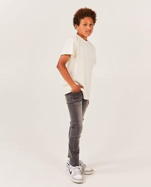 Donkergrijze jeans, slim fit - Fish & Chips