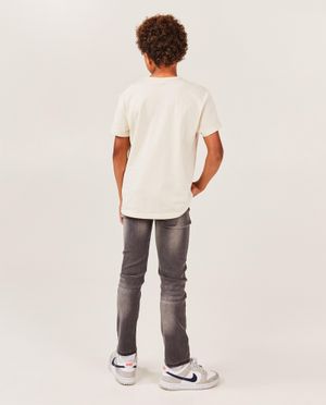 Jeans - Jeans slim fit gris fonc&eacute;, 7-14&nbsp;ans
