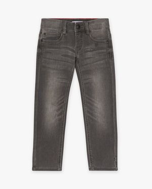 Jeans - Donkergrijze jeans, slim fit