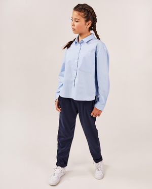Pantalons - Pantalon bleu fonc&eacute;