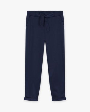 Pantalons - Pantalon bleu fonc&eacute;