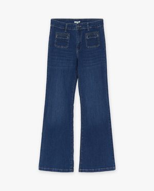 Jeans - Blauwe jeans, flared fit
