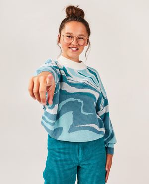 Pulls - Pull &agrave; motif marbr&eacute;