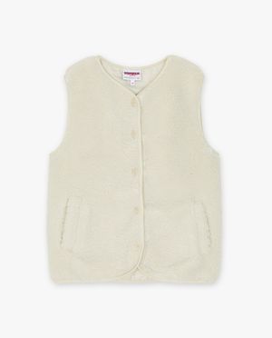 Cardigan - Offwhite vest van teddy