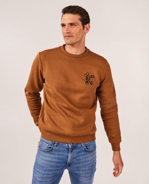 Sweaters - Sweater met borduursel Mickey, heren