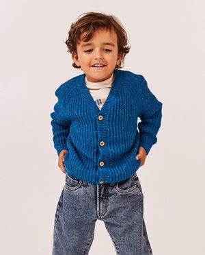 Cardigans - Cardigan en tricot &agrave; mouchetures