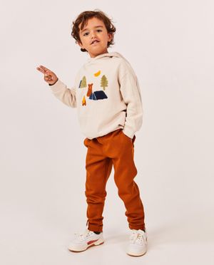 Broeken - Broek met structuur, straight fit