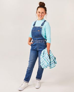 Jumpsuit - Blauwe jeanssalopette
