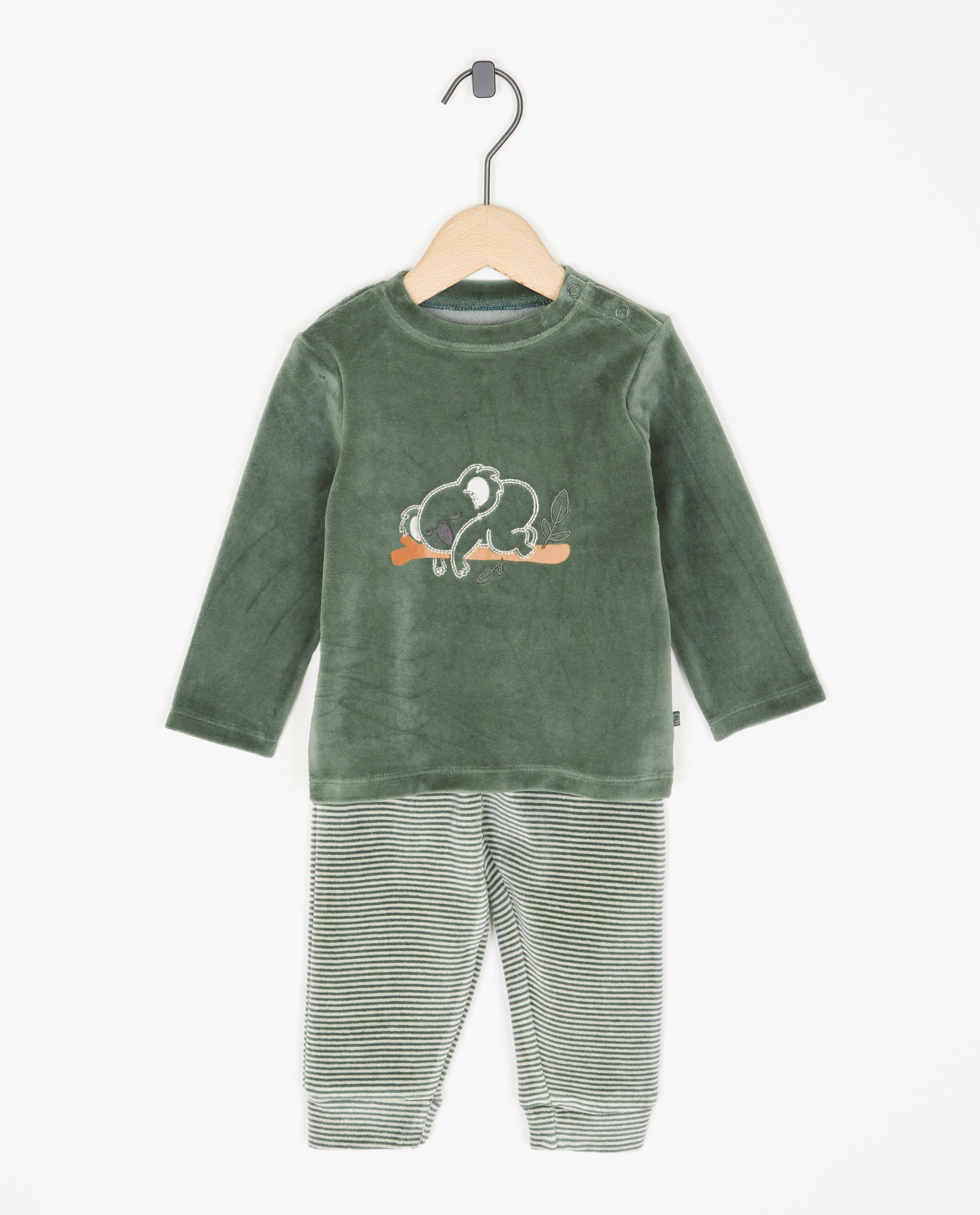 Fluwelen pyjama met koalaprint - Cuddles and Smiles