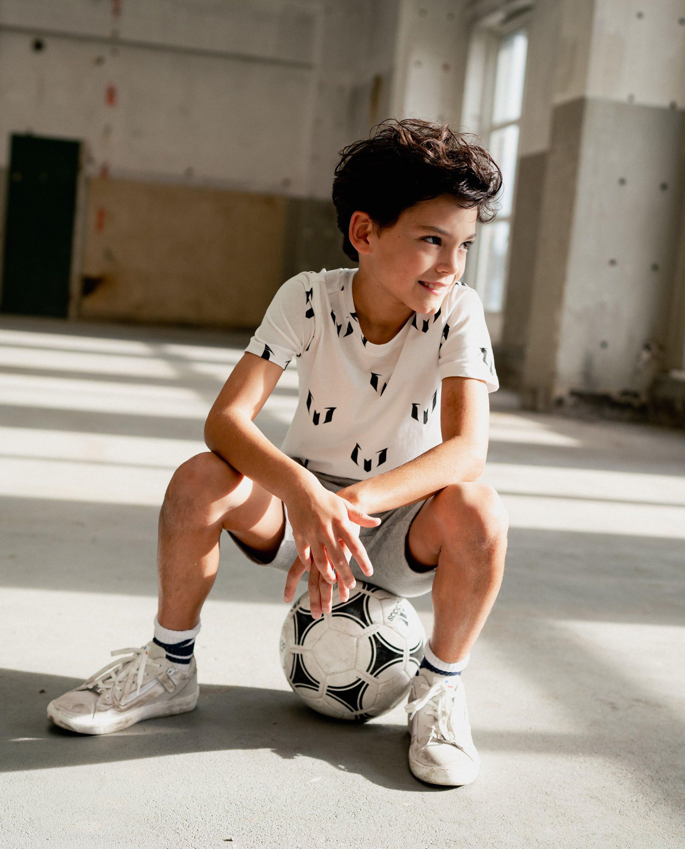 Wit T-shirt met print - Vingino x Messi