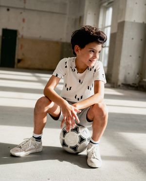 Wit T-shirt met print - Vingino x Messi