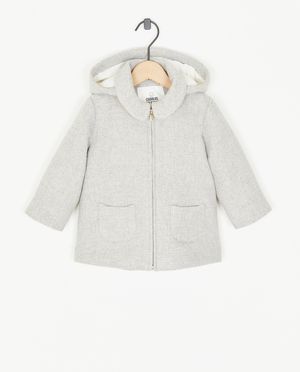 Veste grise en laine m&eacute;lang&eacute;e - Cuddles and Smiles
