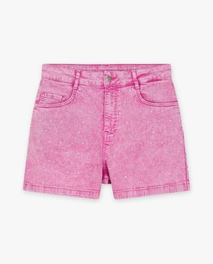 Jeansshort met strass-steentjes, XS-XL - CAMILLE x JBC