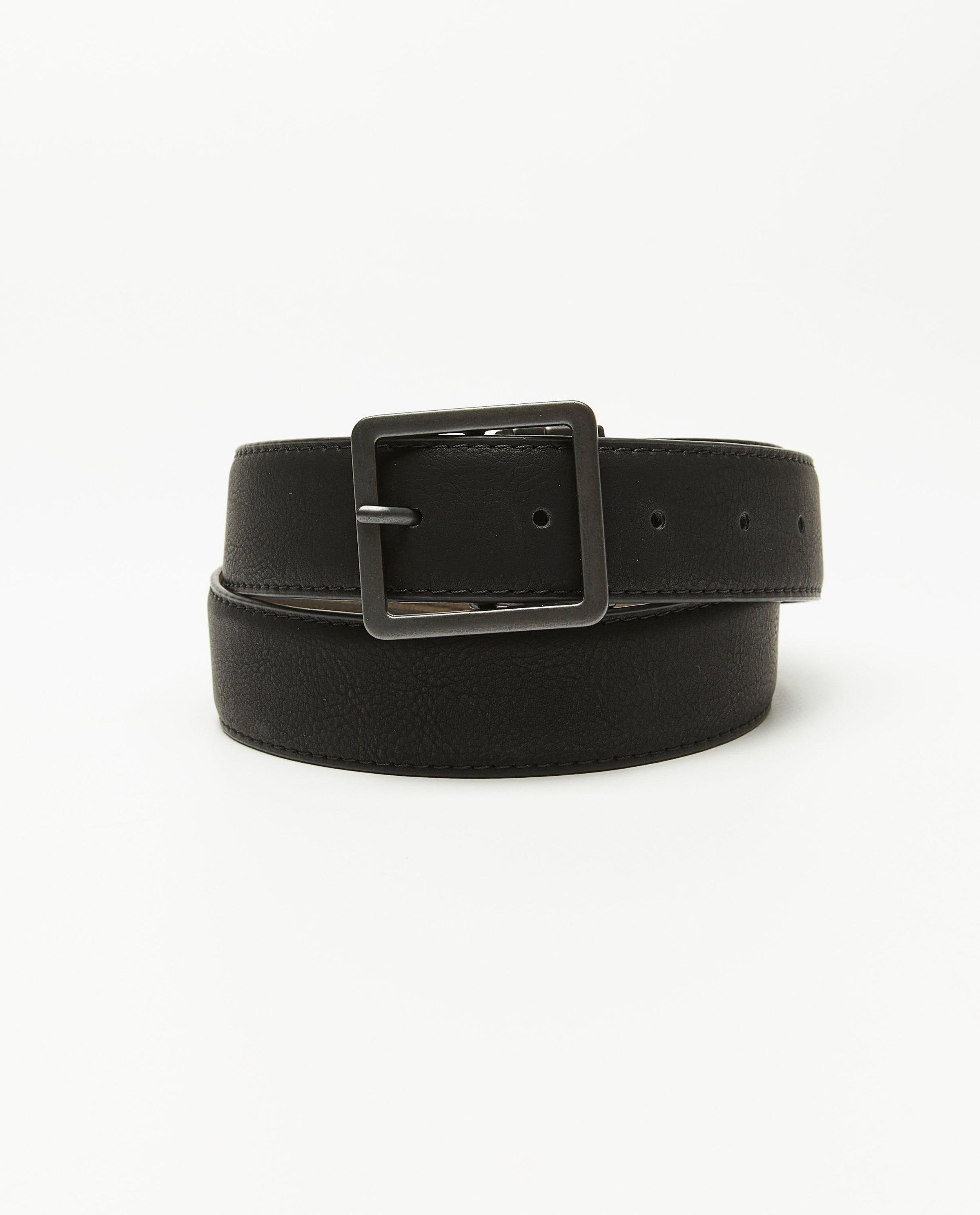 Zwart-bruine omkeerbare riem - Quarterback
