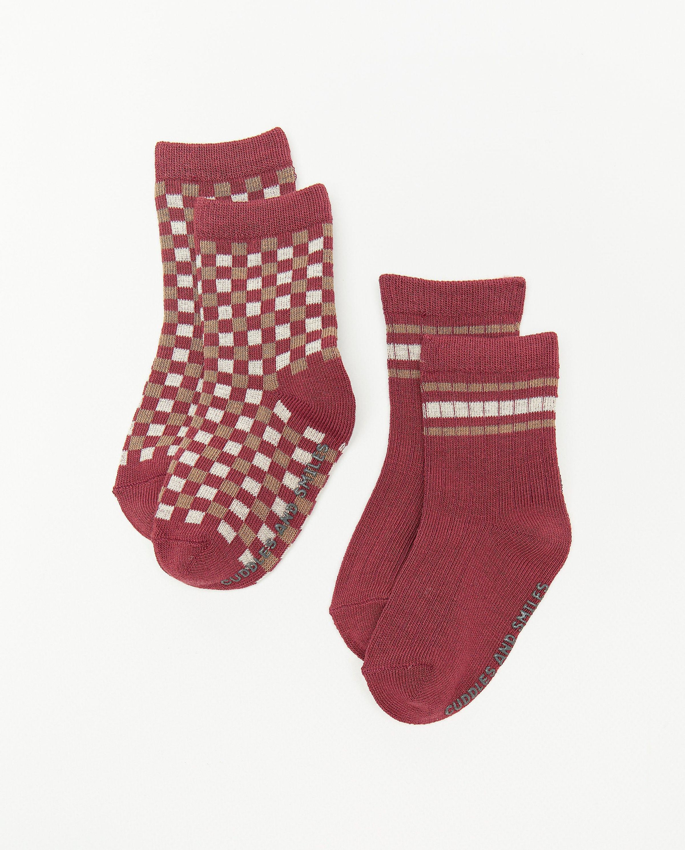 Lot de 2&nbsp;paires de chaussettes pour b&eacute;b&eacute;s - Cuddles and Smiles