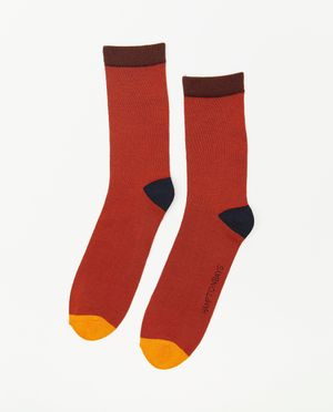 Rode kousen met color block - JBC