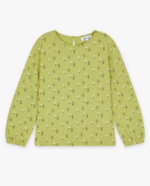 T-shirts - Longsleeve met bloemenprint