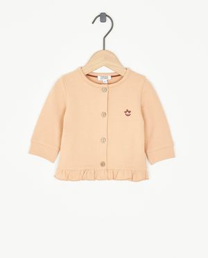 Cardigan met borduursel - Newborn 50-68