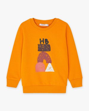 Sweaters - Oranje sweater met print