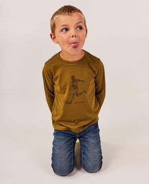 T-shirts - Longsleeve met dinoprint