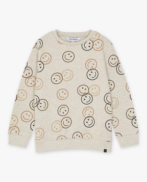 Sweats - Sweat &agrave; imprim&eacute; de smileys